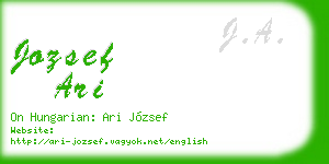 jozsef ari business card